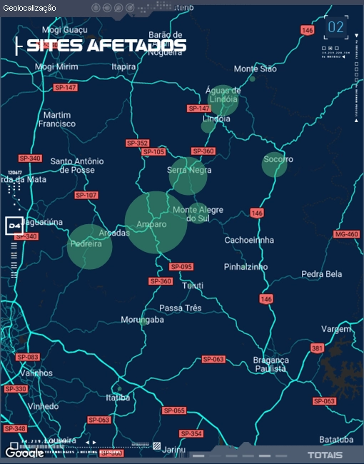 Imagem de fundo de Sites afetados